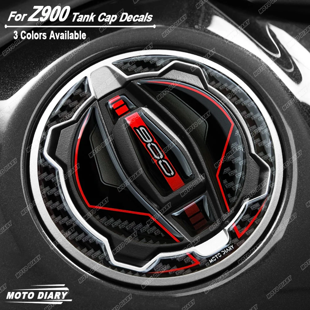 3D Motorcycle Fuel Tank Cap Sticker Gas Tank Protection Decals For Z900 Z 900 2023 2024