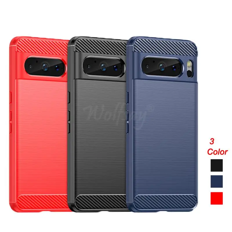

For Google Pixel 8 Pro Case Cover Pixel 8 Pro 7 Pro 6 6A Case Bumper Soft Silicone Armor Rubber Cover Google Pixel 8 Pro Cover