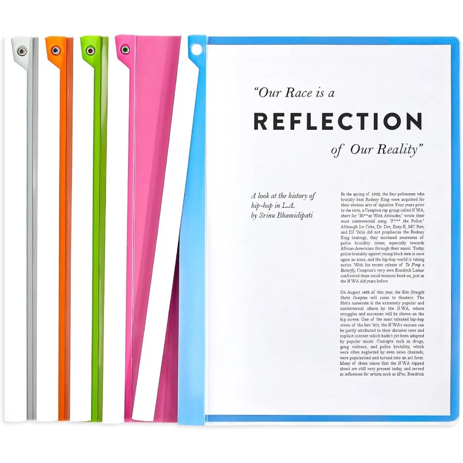 

5 шт. прозрачные обложки для отчетов с качающимся зажимом Professiol, прозрачные передние папки для презентаций, папка для вознаграждения, емкость 30 листов, размер A4 F