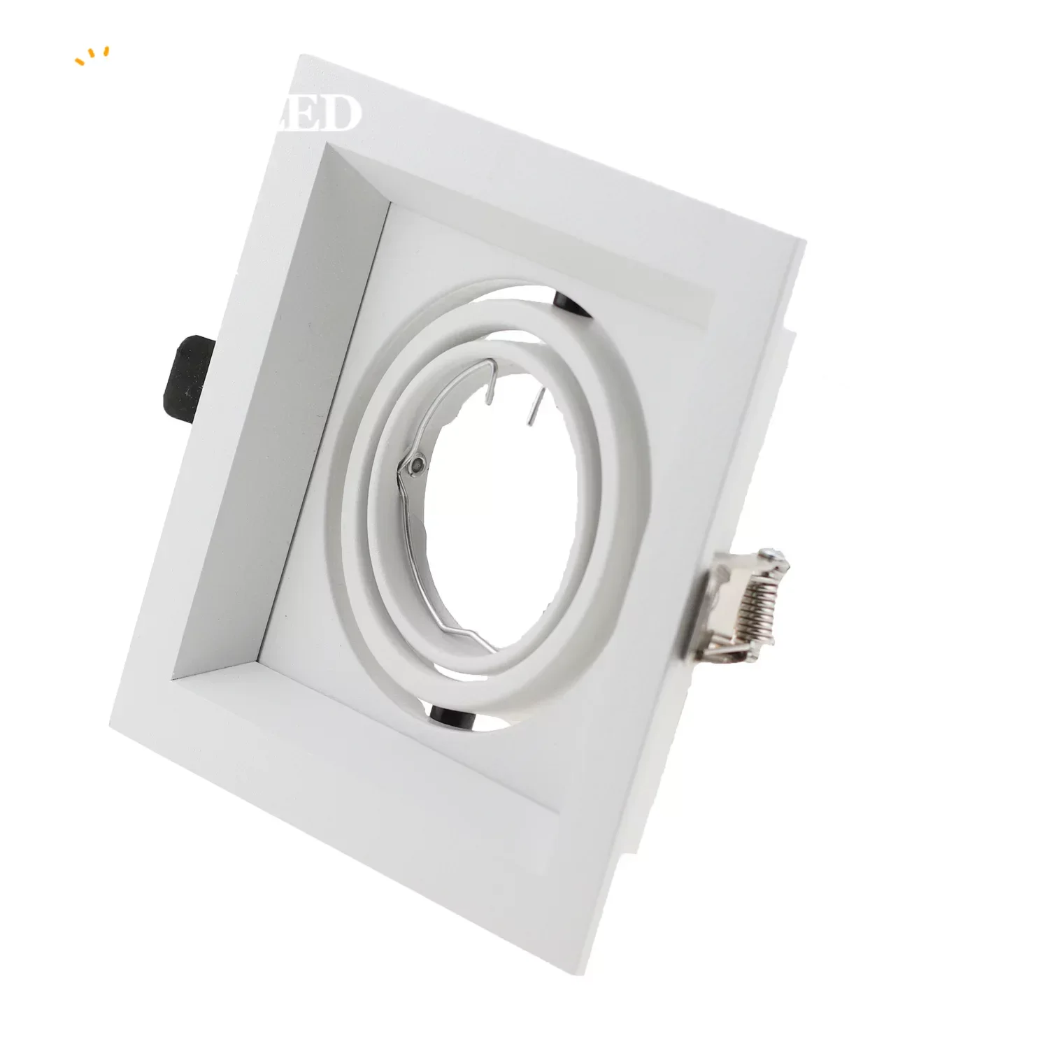 Encastrement de boîtier monté en surface, acier et aluminium, spot lumineux, 55mm, 70mm, 75mm, 72mm, cadre Gu10, zel16