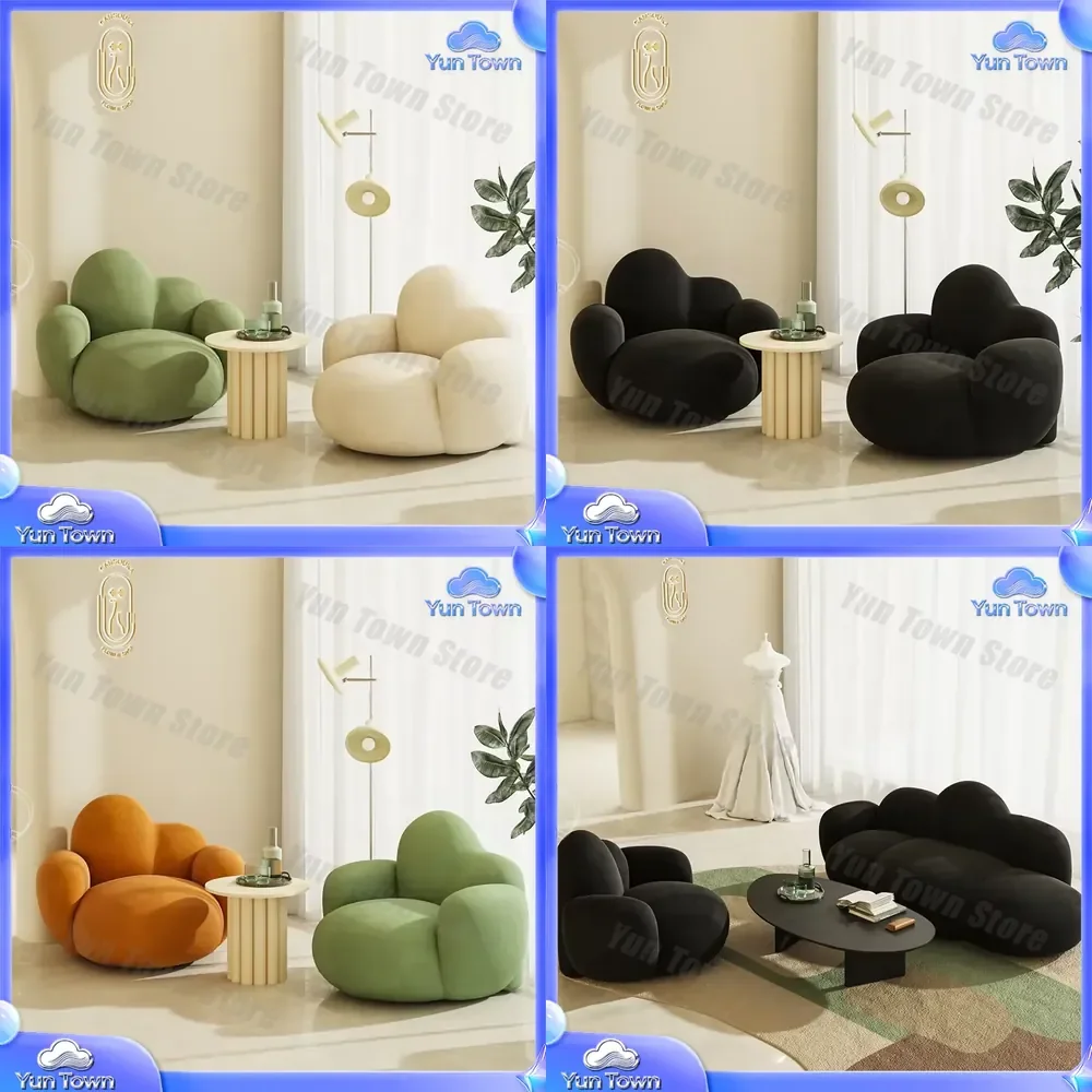 Modern Modular Single Lounge Chair for Living Room Velvet Luxury Lightweight Upholstered Fabric Foam Filled Metal Leg