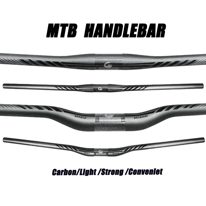 Grauer T1000 Carbon MTB Lenker 31,8mm Ultraleichter Fahrradlenker für Mountainbikes 640/660/680/700/720/740/760mm Optionen Verfügbar
