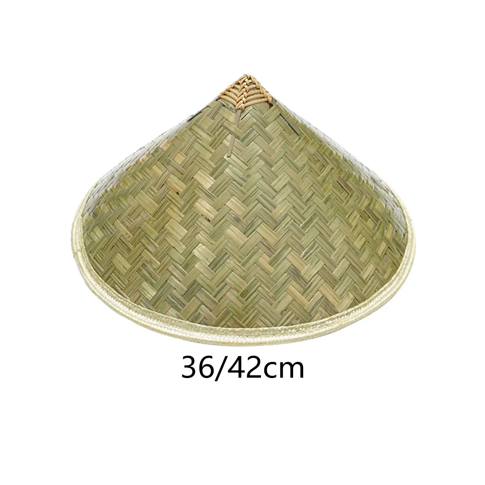 Bamboo Hat Handicraft Wall Decoration Cone Drawing Weaved Hard Hat Headwear