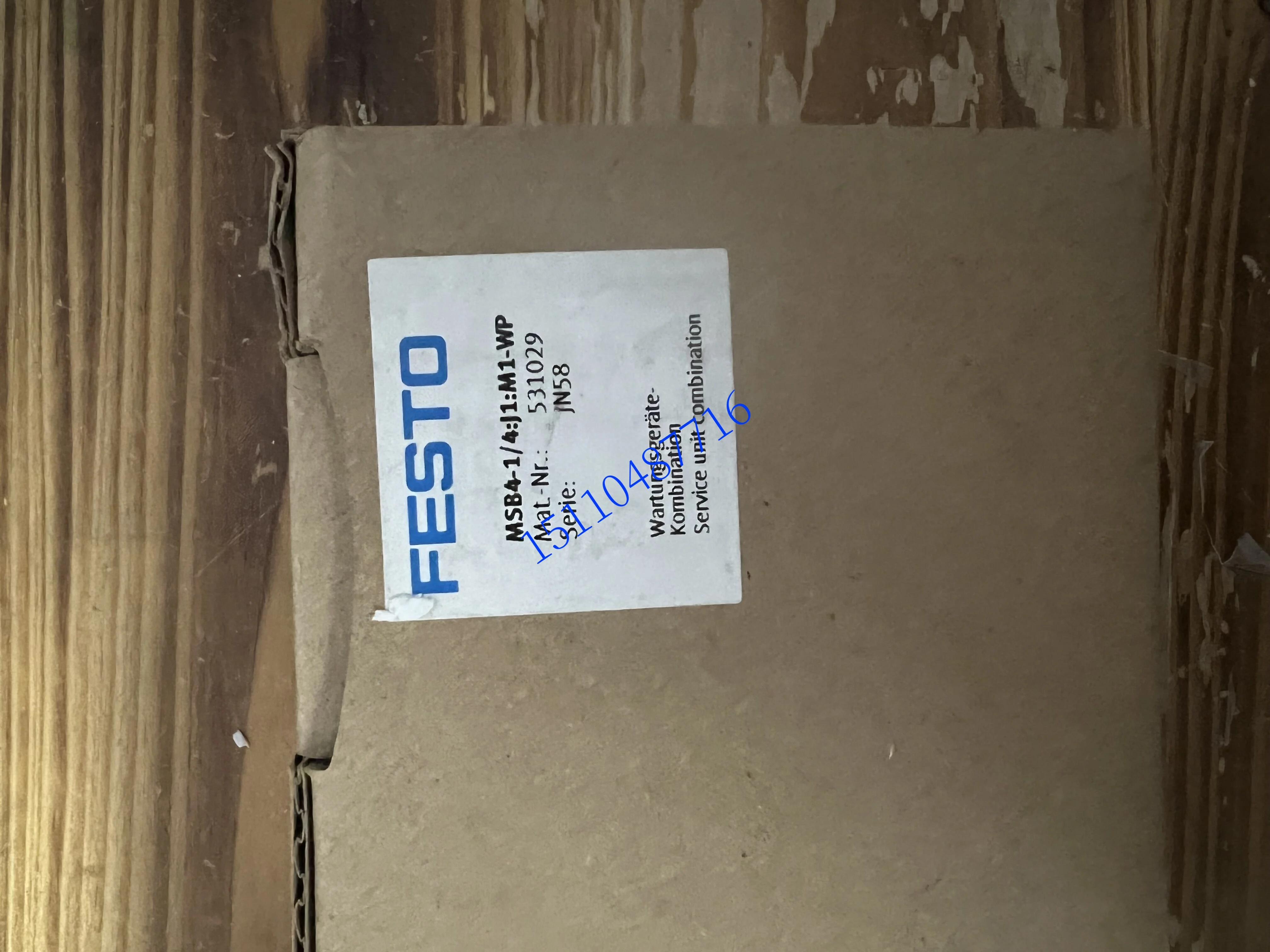 Festo FESTO Gas Source Treatment Unit Combination MSB4-1/4: J1: M1-WP 531029 Spot