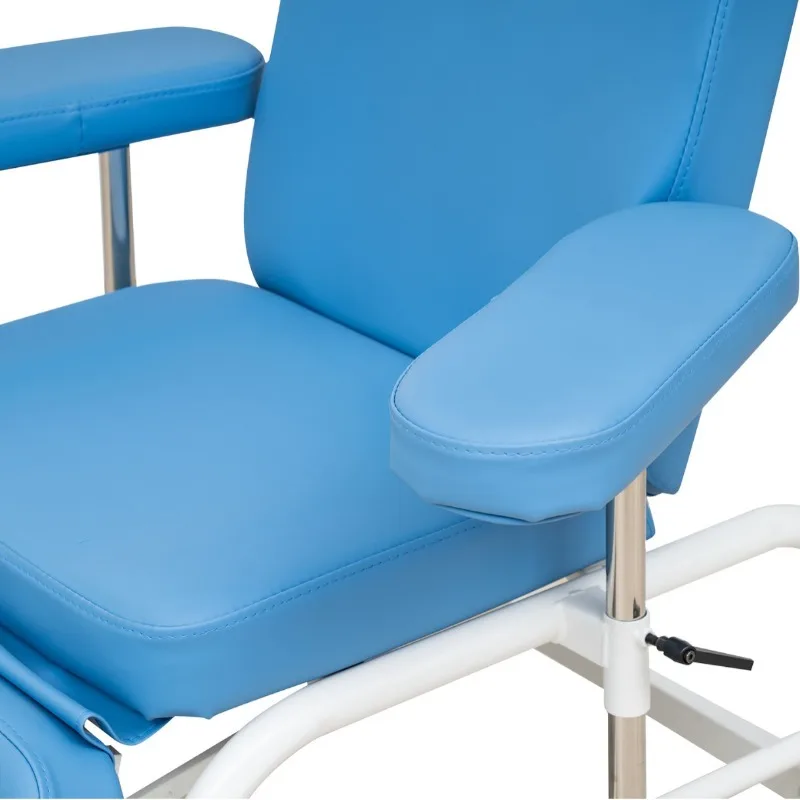 كرسي مرافقة أزرق قابل للطي، أريكة مرافقة العيادة، سرير قابل للطي، كرسي انتظار المستشفى، أريكة قابلة للطي #5