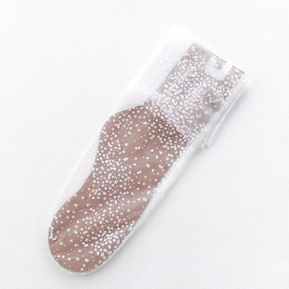 패션 투명 튤 플라워 숏삭스 얇은 파일업 양말 레이스 메쉬 플로럴 미들 튜브 양말 인스 여름 JK