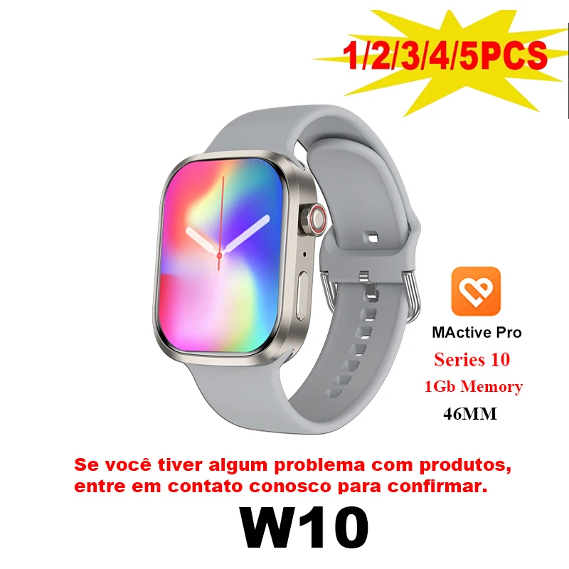 

46mm Men Women Smart Watch Bluetooth 1GB ROM Local Music Ablum Messages Photo Album W10 Smart Watch 2025