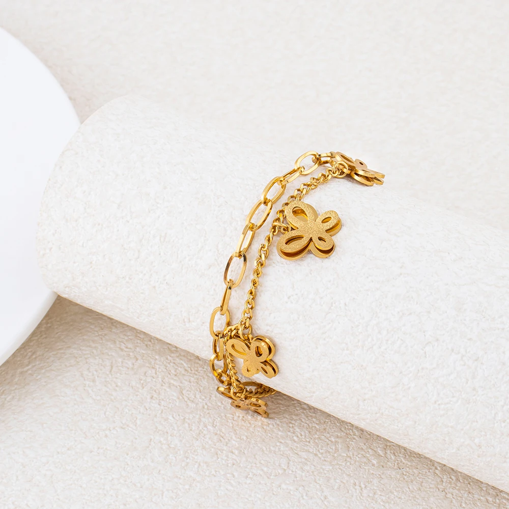 Damenarmband Trendiger Edelstahlschmuck 2026 Italienisches Charm-Armband Kostenlose Lieferung Artikel für Damen Frauenaccessoires – Detail 22
