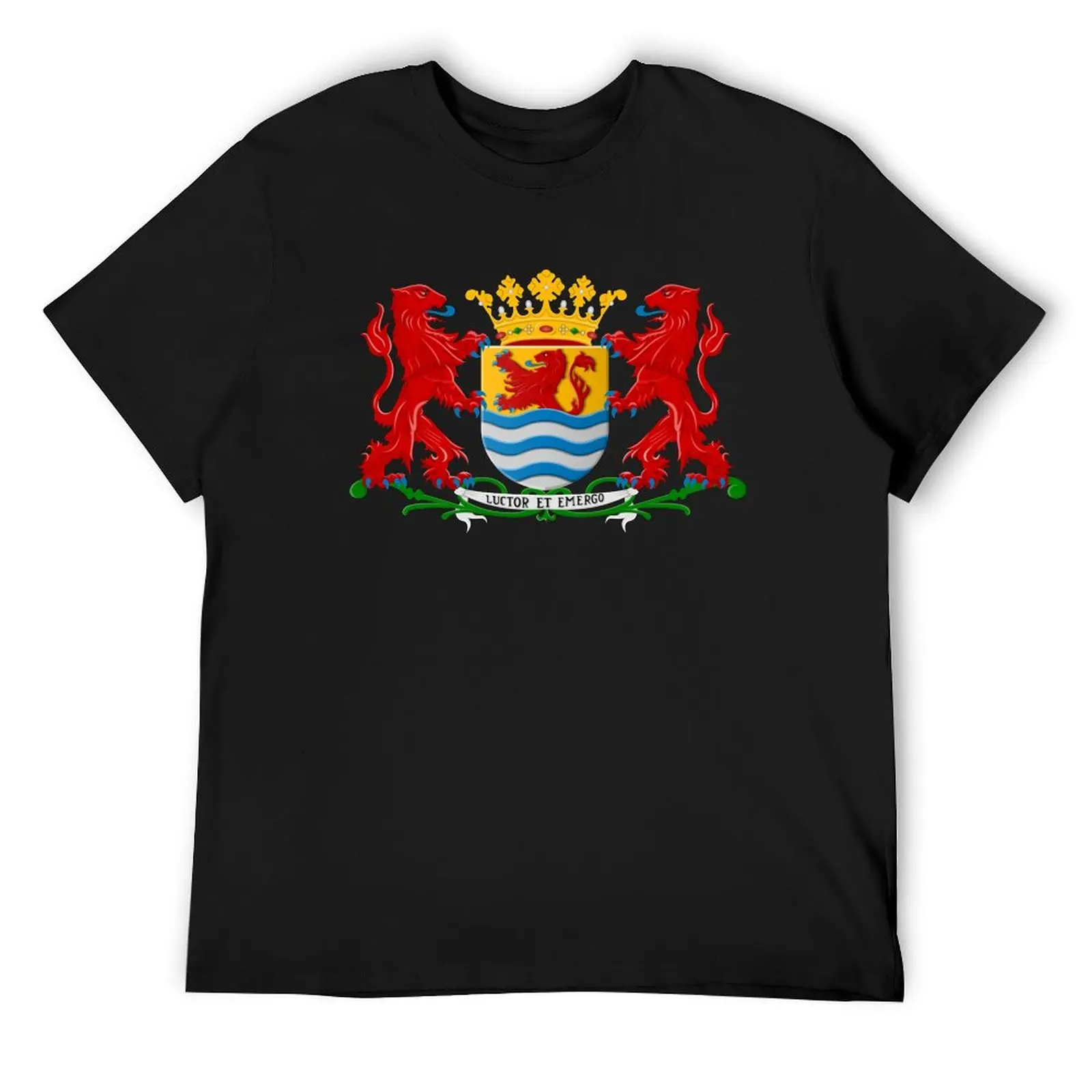 

Zeeland Coat of Arms, Netherlands T-Shirt tops plain custom t shirt T-shirt men