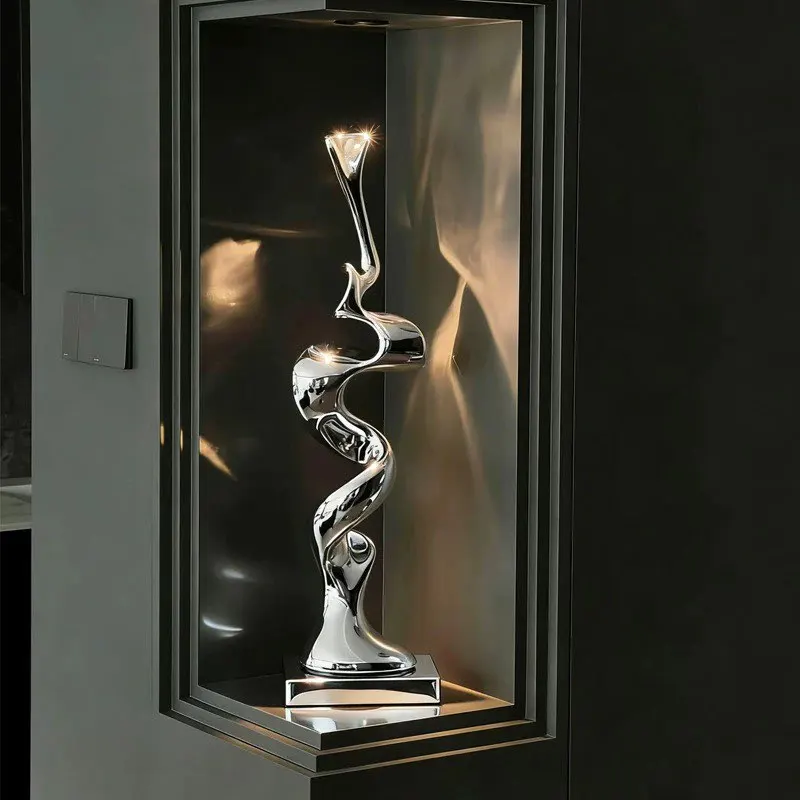 Décoration de chambre moderne, sculpture simple, abstrait géométrique, décoration florissante, décoration de la maison, art de salon, décoration créative, cadeau