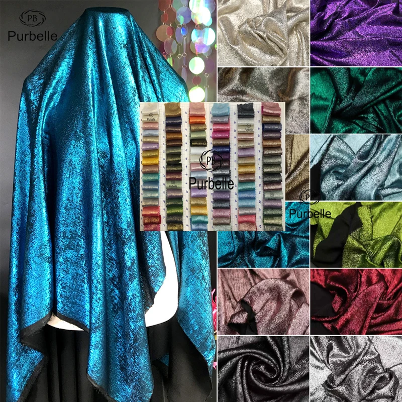 

Teal Soft Bronzing Velvet Fabric By The Meter for Dance Wear Costumes Dress Background Decoration Clothing Designer Material