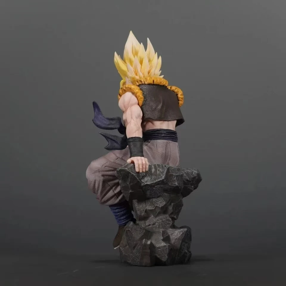 23cm Anime Dragon Ball z drei Köpfe Gogeta Sitzposition Action figur Modell Geschenk