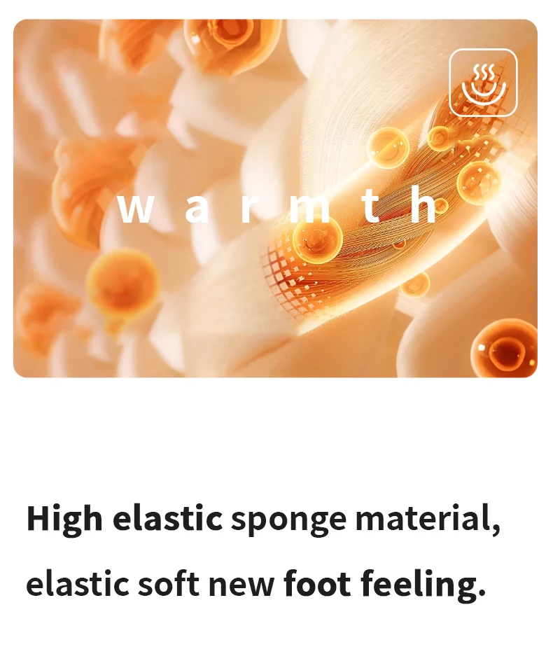 Winter-Slip-On-Hausschuhe für Herren, dicke Memory-Schaum-Sohle, ultraweiches, mit Fleece gefüttert, warme High-Top-Hausschuhe für drinnen und draußen – Detail 6