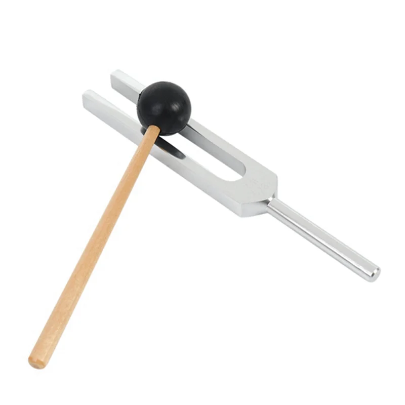 A74K-12Pcs 128Hz 256Hz 512Hz 1024Hz 2048Hz 4096Hz Tuning Fork With Hammer For Tuning Fork Kit Healing Sound Vibration Tool