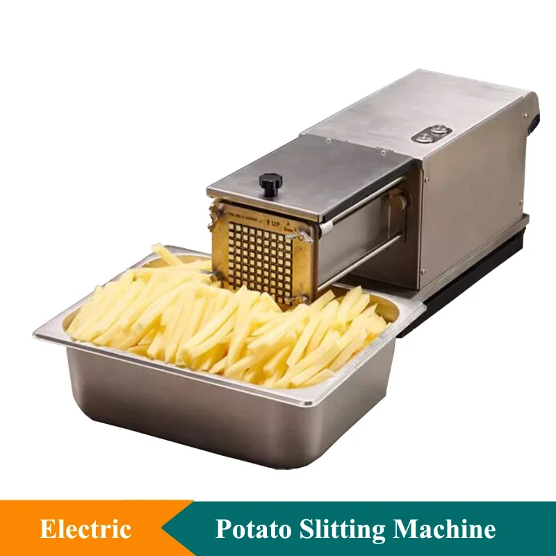 110V-240V Stainless Steel Potato Slicer Potato Cutter French Fries Cutter Machine Electric Vegetable Cutting Machine 110V-240V
