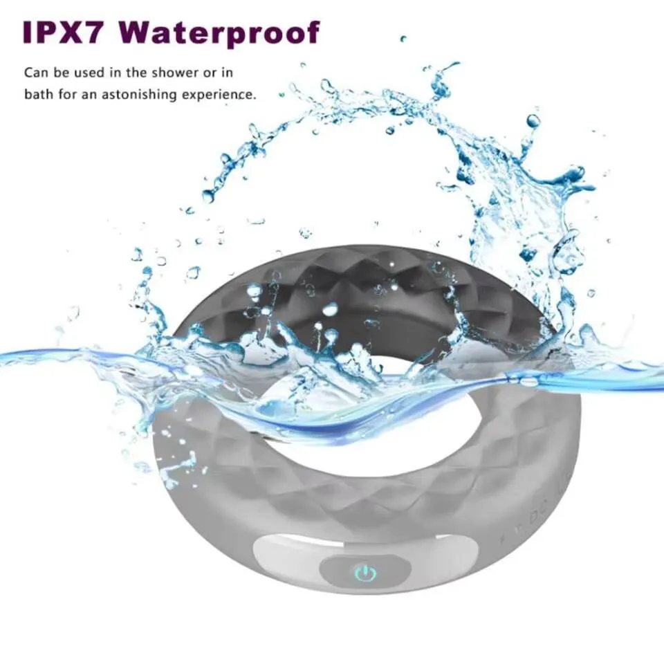 حلقات سيليكون هزازة للقضيب للرجال ، حلقات كوكرينغ هزازة ، تأخير القذف ، ألعاب جنسية للبالغين ، اهتزاز القضيب ، محسن المدرب ، حلقة دائرية ، 10 سرعة