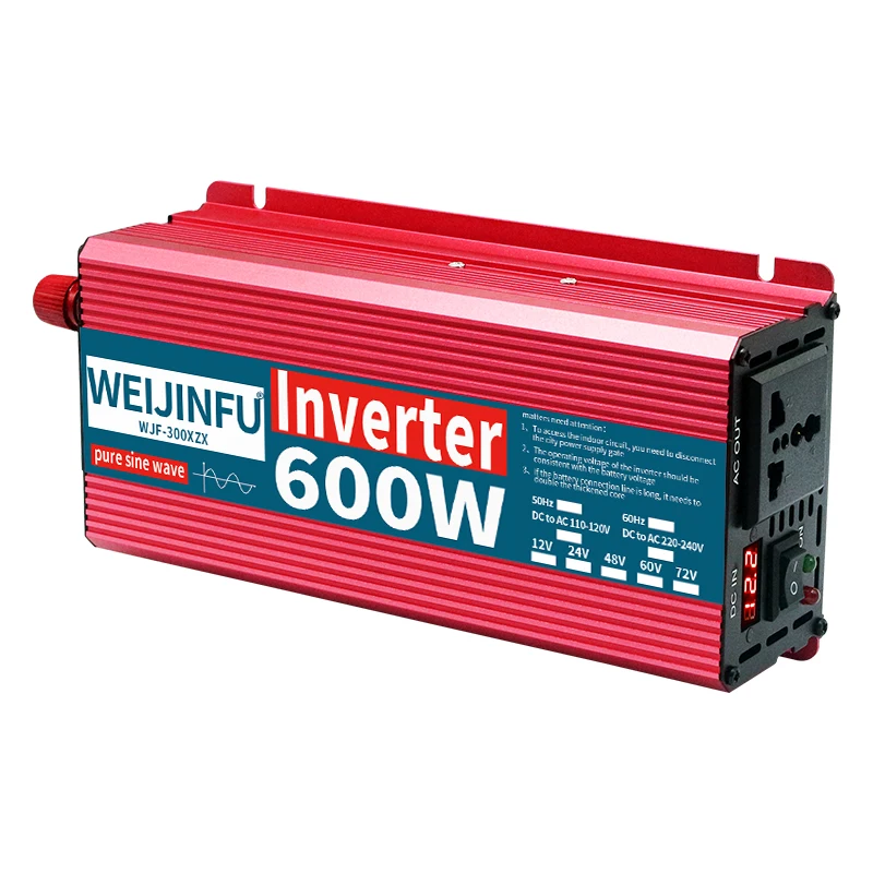 

Удобный для бюджета инвертор чистой синусоиды, компактный размер с непрерывной мощностью 300 Вт/пиковая мощность 600 Вт, необходимые аксессуары для грузовиков RV