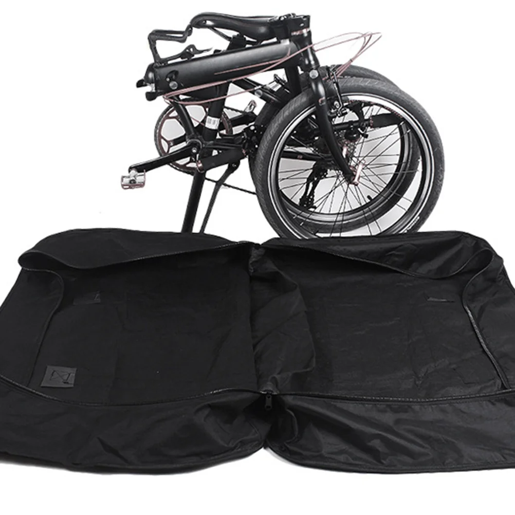 

14 Inch Foldable Bike Bag Premium Polyester Durable Waterproof Dust-Resistant Carrying Pouch For Bicycle Scooter Skateboard