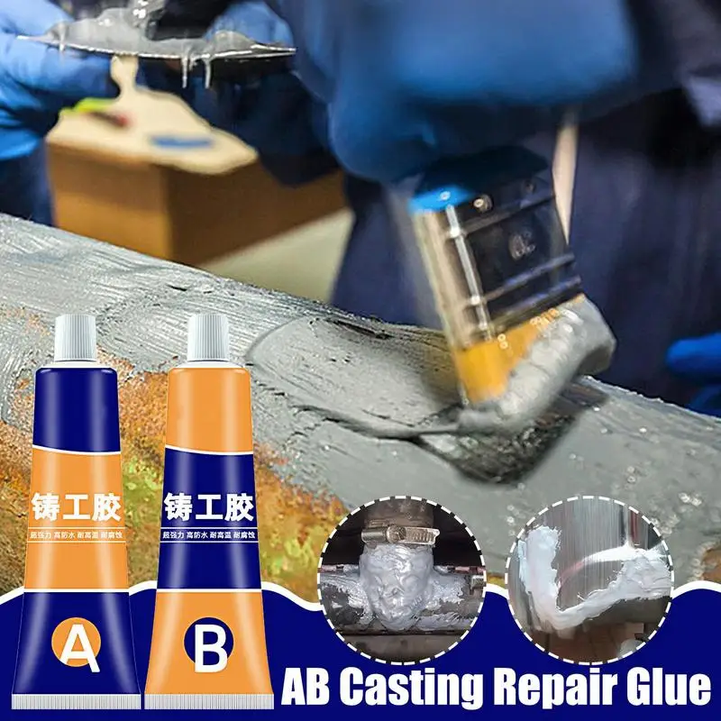 

Strong Metal Repair Glue High Strength Cold Welding Glue Magic Plastic Repair Casting Adhesive Heat Resistance AB Glue Sealant