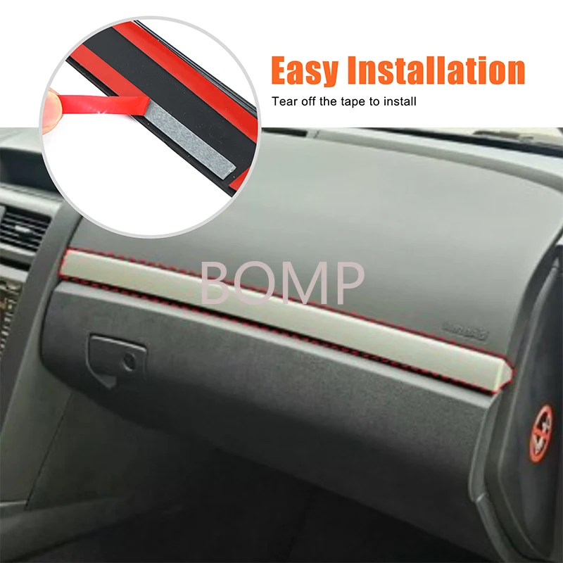 BOMP For 2008-2009 Pontiac G8 central control instrument table trim dashboard decoration bright strip ABS piano black 2pcs