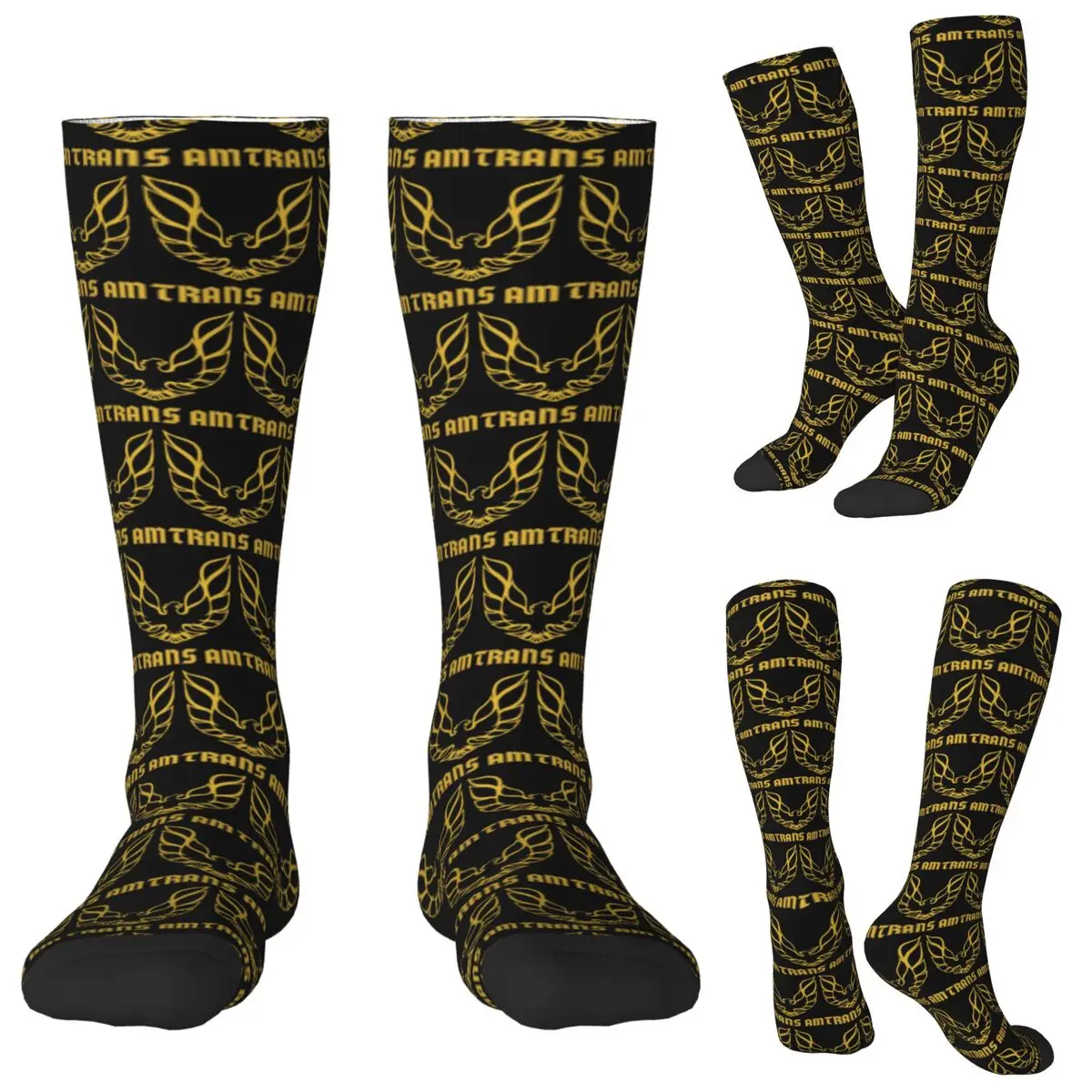 

Trans Am Firebird Bandit Golden Socks Harajuku Stockings All Season Long Socks Accessories for Man Woman Christmas Gifts