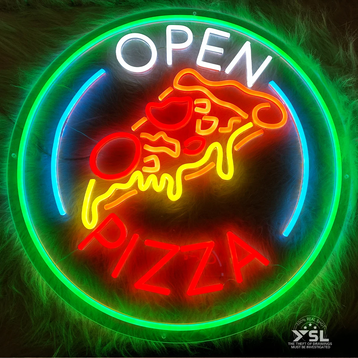 Pizza open neon signs create an atmosphere for the shop pizza shop restaurant decor to make your shop more attractive