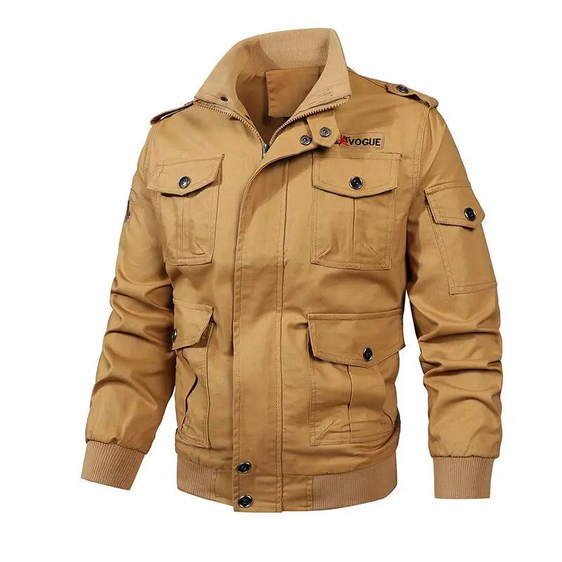 

Autumn New Men's Workwear Style Multi-pocket Versatile Jacket Tops