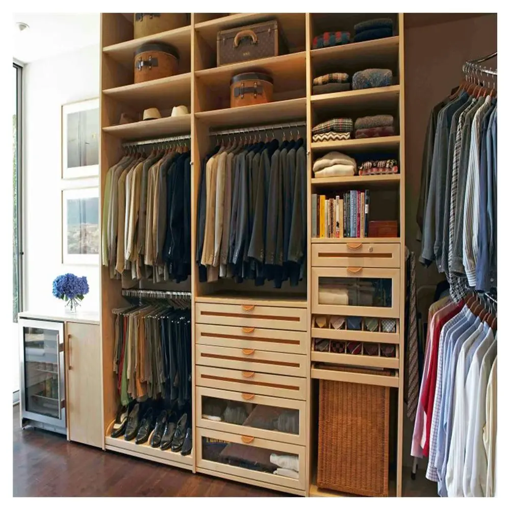 Prima Wardrobe Solid Wood Door Wardrobe Classic Design with Durable Construction