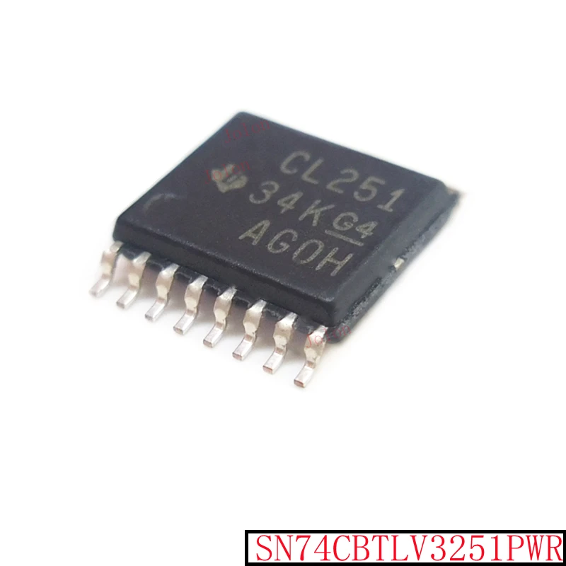 

Original SMD SN74CBTLV3251PWR TSSOP16 silkscreen CL251 multiplex switch chip