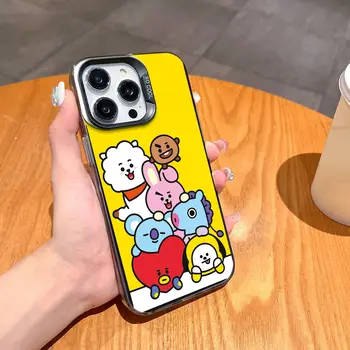 Etui na telefon HOT BAND B-BT2 1 FUNDA do iPhone'a 12 11 13 14 15 16 Max Pro Plus Mini w kolorze srebrnym 6 best sales etui na airpody bt21 - №6