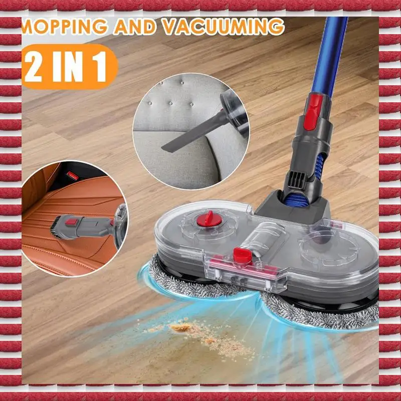 

Mop Attachment For Dyson V7/V8/V10/V11/V15, Electric Floor Mop With Water Tank Replacement Mop Parts