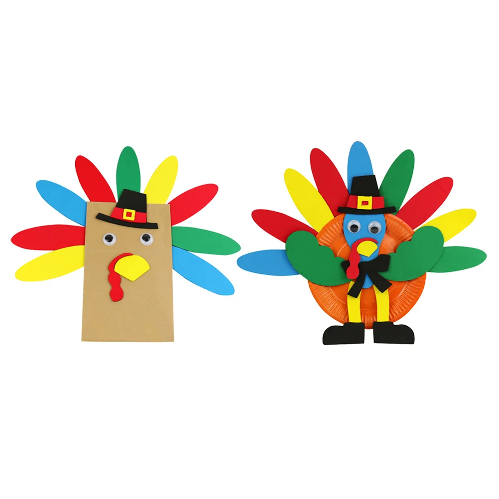 2pcs Handbag Making Materials Kit For Kids Diy Accessories Educational Craft Set Thanksgiving Party Decorations Crafting