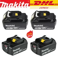 DHL Ship BL1860 Rechargeable Battery 18V 6.0Ah Lithium Ion for Makita 18v Battery 6Ah BL1850 BL1880 BL1860B LXT400 With Charger