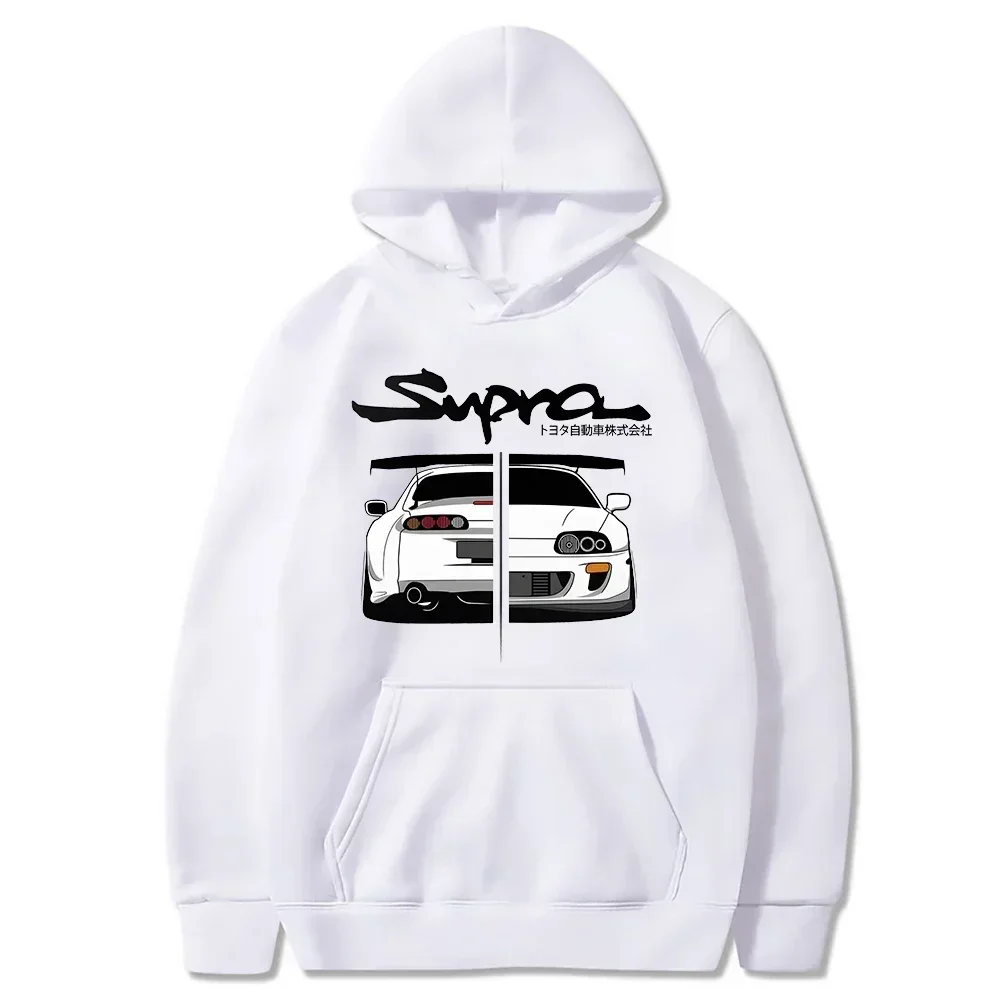 Initial D Supra Hoodies for Men and Women, Manga Print Loose Casual Sweatshirt, Long Sleeve, Japanese Style, Spring Autumn S-3XL