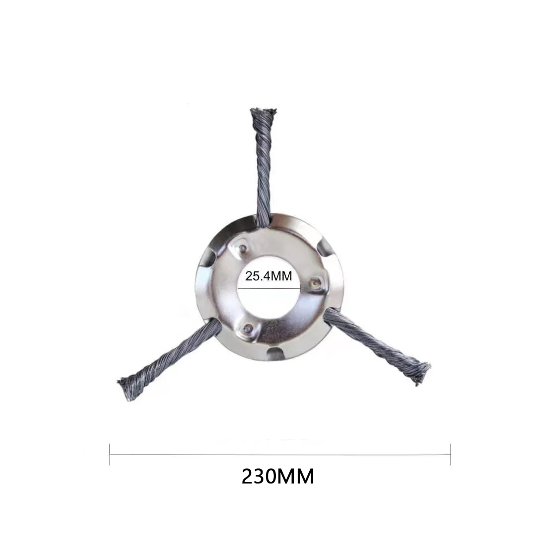 9-Zoll Stahl-Mähkopf mit 3 oder 6 Schnittköpfen, Fadenschneider für Gartenrasenmäher, Rasentrimmer, Elektrowerkzeug – Detail 10