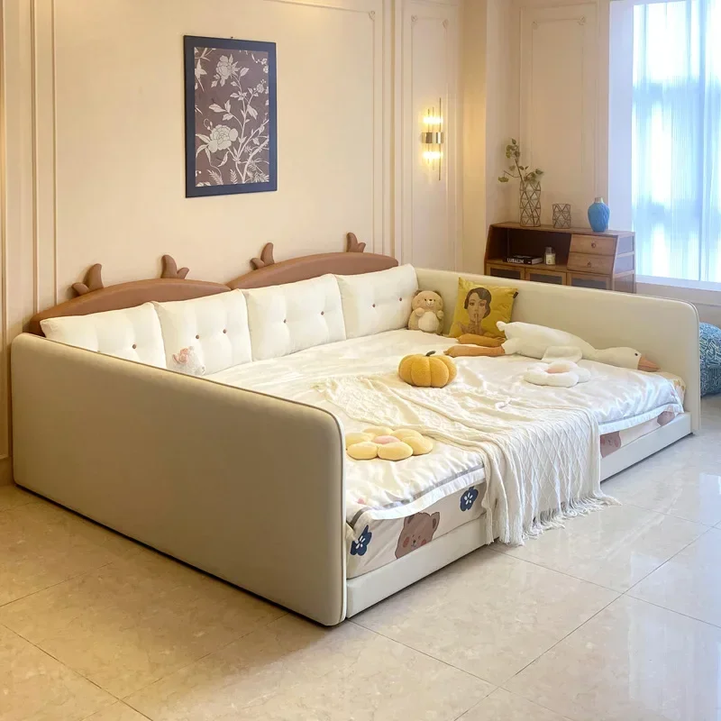 Bedroom furniture Children's master bedroom Parent-child bed A family of four spliced family tatami bed