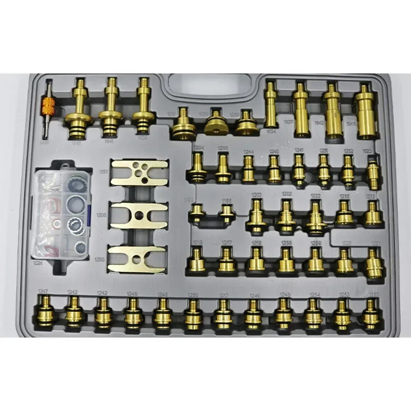 Automobile air-conditioning leak detection and plugging tool 103 pieces of pure copper mixed version plugging leaking test kit