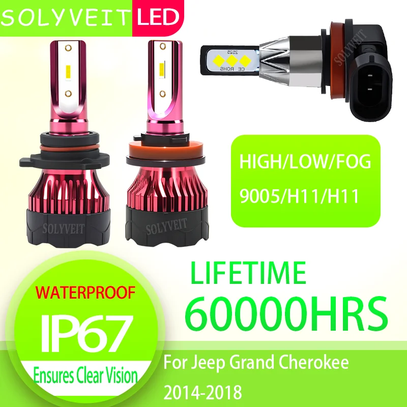 

Fast and Easy Installation waterproof IP67 9005 H11 H11 LED Headlight foglight For Jeep Grand Cherokee 2014 2015 2016 2017 2018