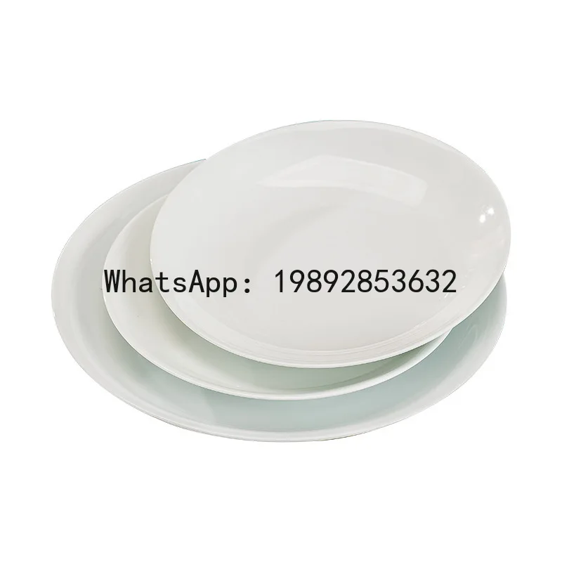 

Xl underglaze high white porcelain bowl and chopstick set - minimalist style dinnerware set for home use