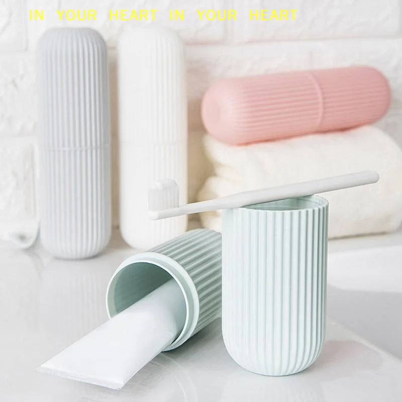 【X】Portable Toothbrush Toothpaste Holder Storage Box For Travel Camping