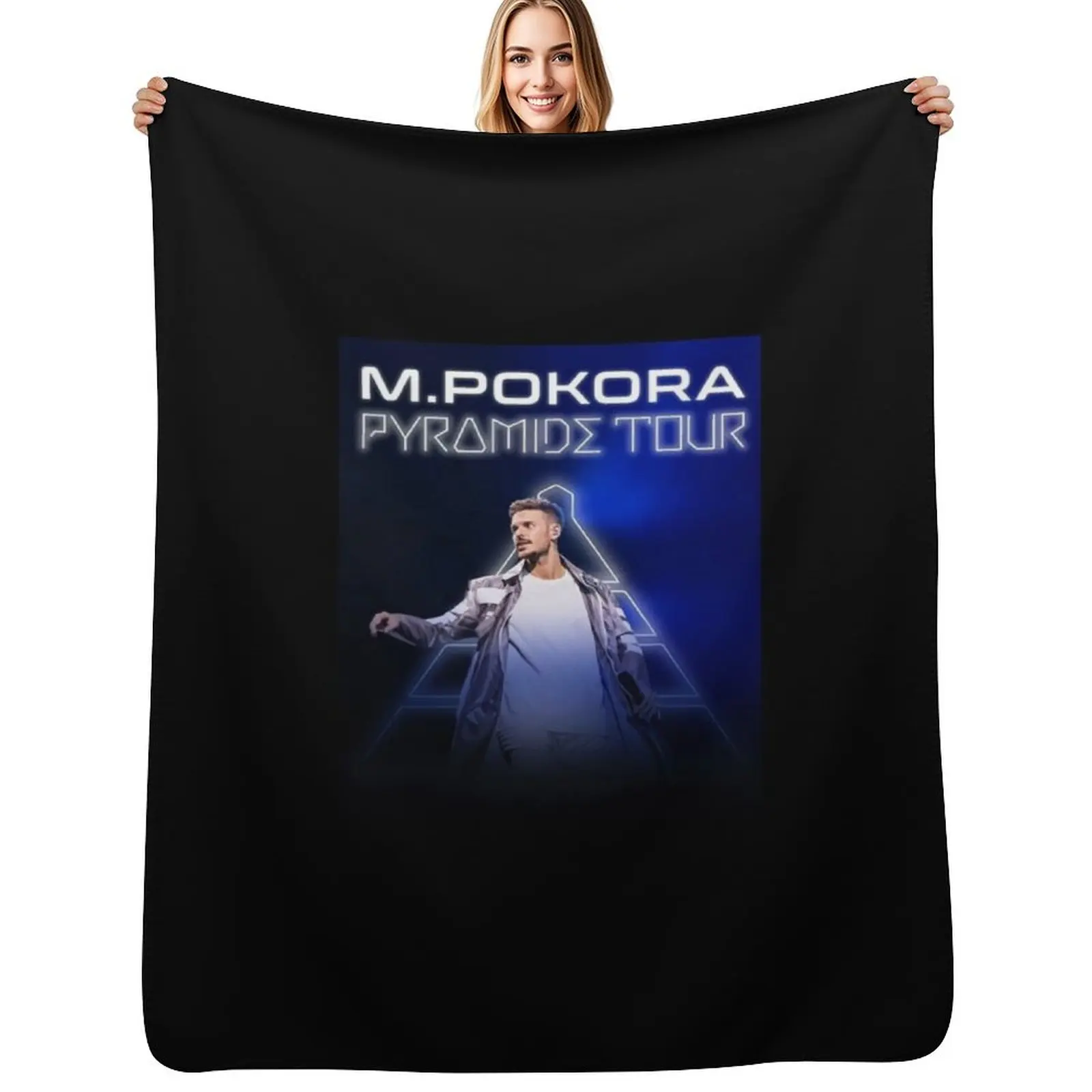

M Pokora Poster Throw Blanket Soft Plush Blanket as Housewarming Gift