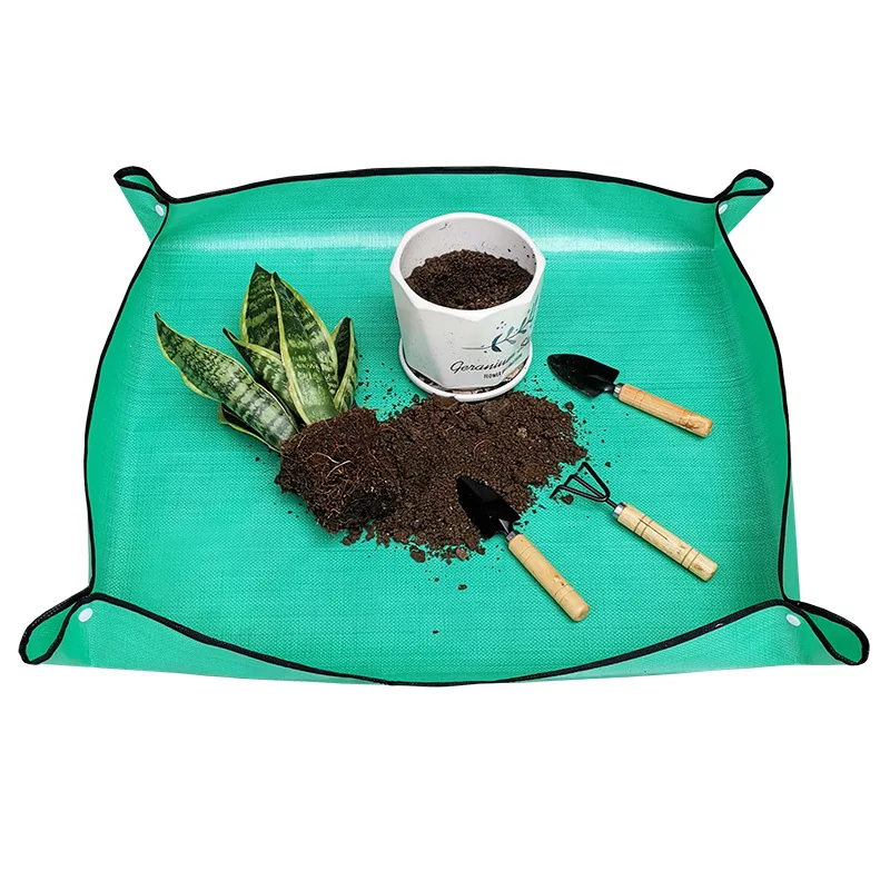 Foldable Gardening Potting Mat, Planting Pad, Plant Flower Pot, Transplanting, Waterproof, 50cm-100cm, 1Pc