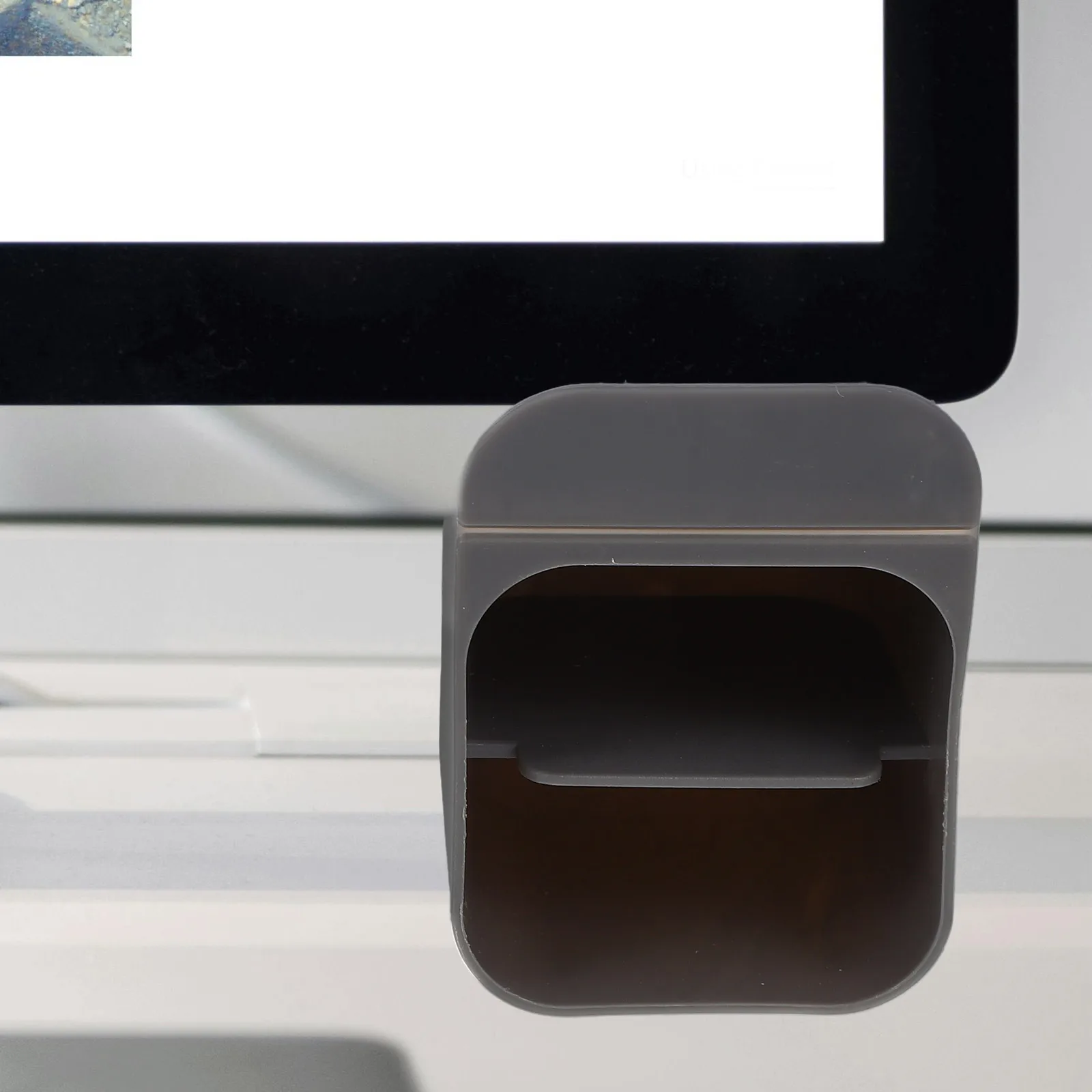 

2 Pcs Pen Holder Selfadhesive Desk Bracket Gray Storage Box for Pencil ganizer Pens Tools Office Stationery ganizer