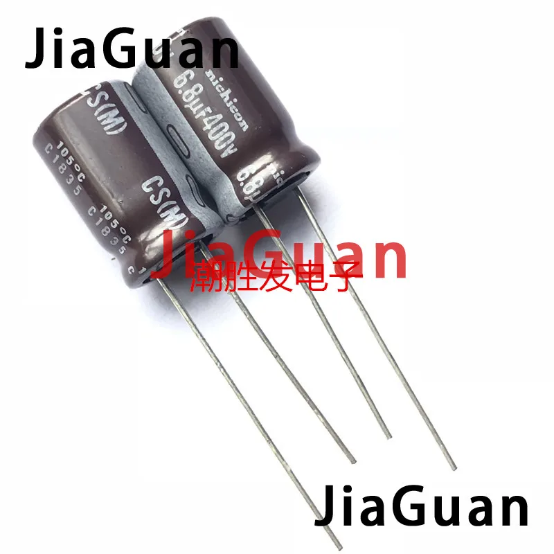 

50PCS NEW NICHICON CS 6.8UF 400V 10X16MM electrolytic capacitor 400V6.8UF High frequency long life cs 6.8uF/400V