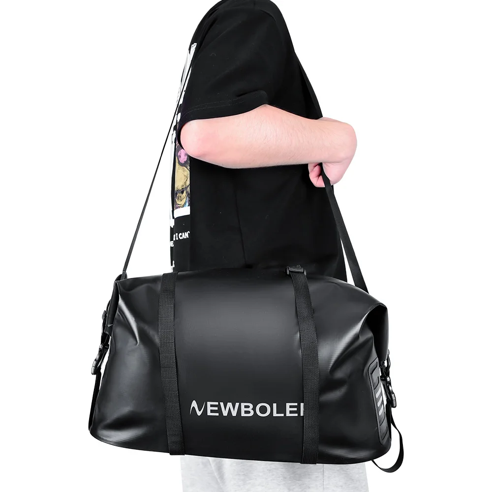 NEWBOLER Fahrradtasche 20L Große Kapazität Fahrrad Umhängetasche PVC Wasserdichte Fahrrad Rücksitz Rack Tasche Für MTB Radfahren E-Bike – Detail 8