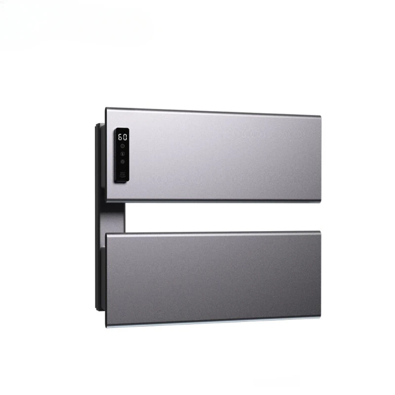 New Touch Screen Electric Heated Towel Rack Bathroom Heating Constant Temperature Wide Plate Drying Smart Bath Towel Rack