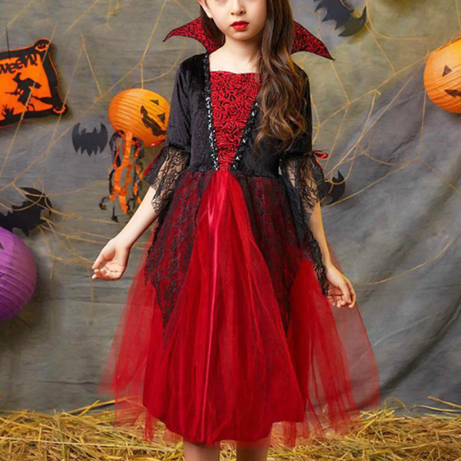 

Длинные платья для больших девочек, длинное платье на Хэллоуин для девочек, сетчатый костюм, платье принцессы, торжественное платье, платья-снежки для девочек