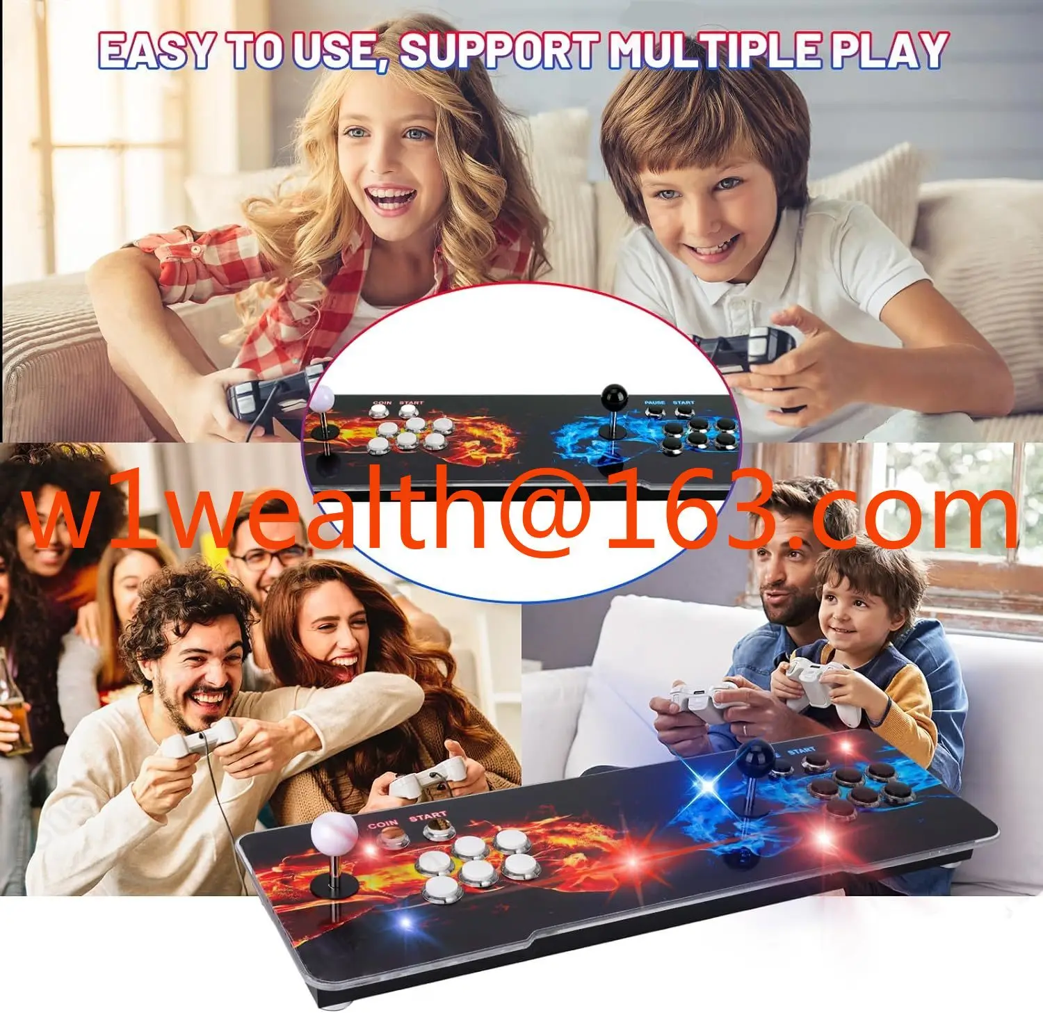 2024 Classic Tabletop Game Installed 10000 Joystick Video Arcade Pandora E-Sports Game Box