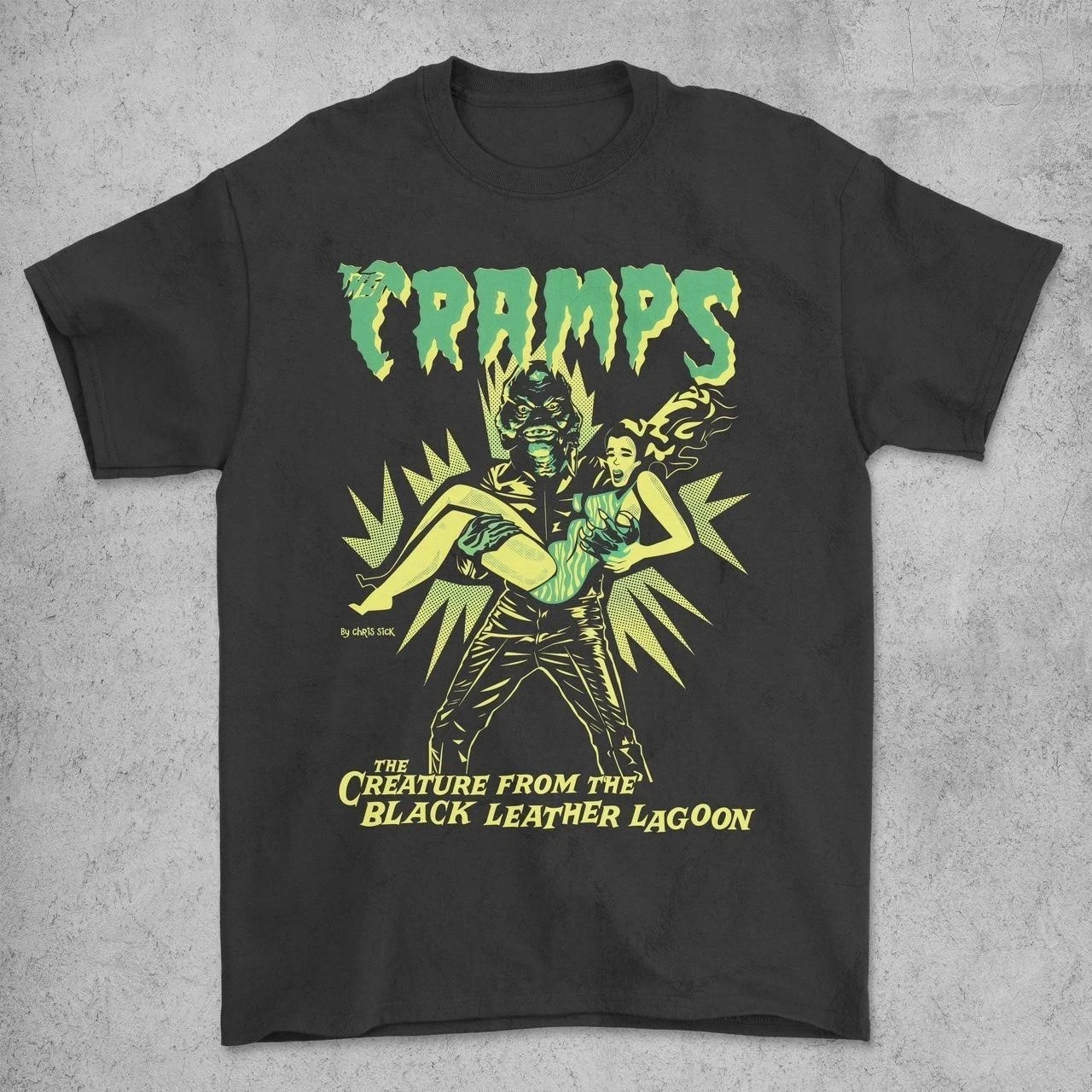 Camiseta The Cramps Estillo Retro Gr Á Fica Band Punk Rock Unisex Casual Outdoor T-shirt