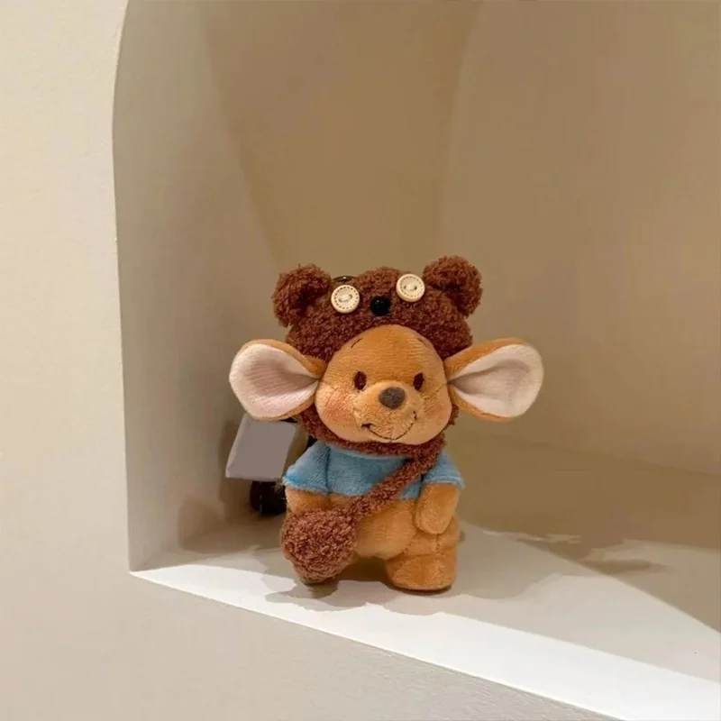 الكرتون رو الدائمة القطن دمية الفأر مائة الفكر حديقة Wallaby أفخم المفاتيح لطيف زخرفة هدية عيد ميلاد